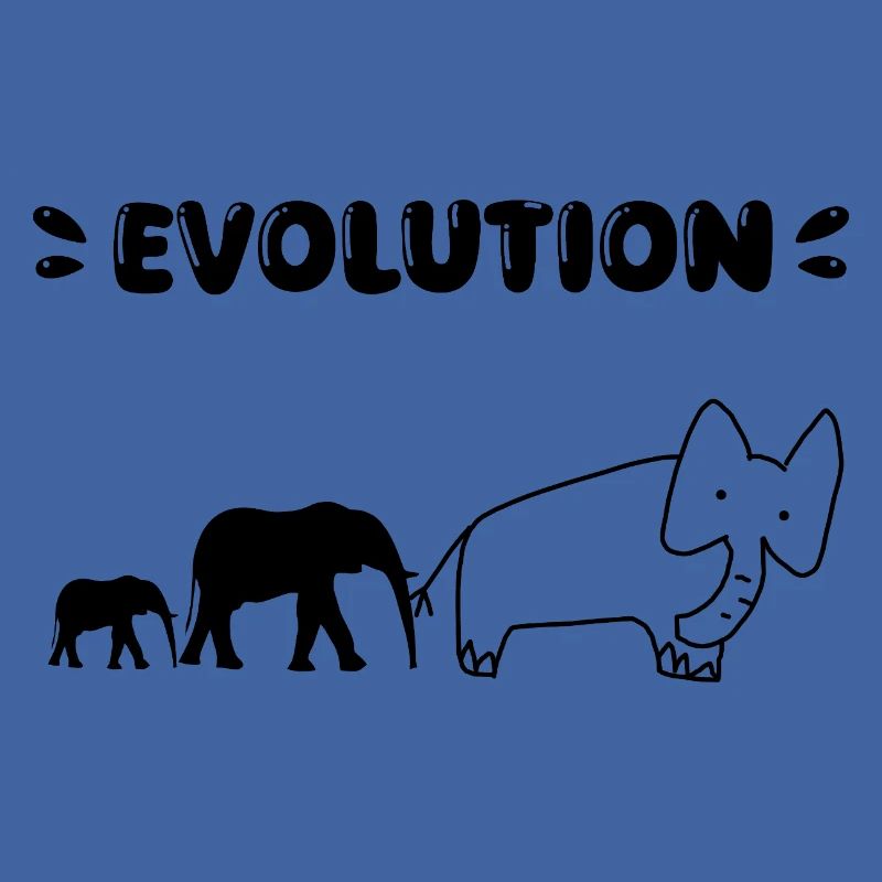 Die Evolution der Elefanten – Lustige Stadien der Evolution.