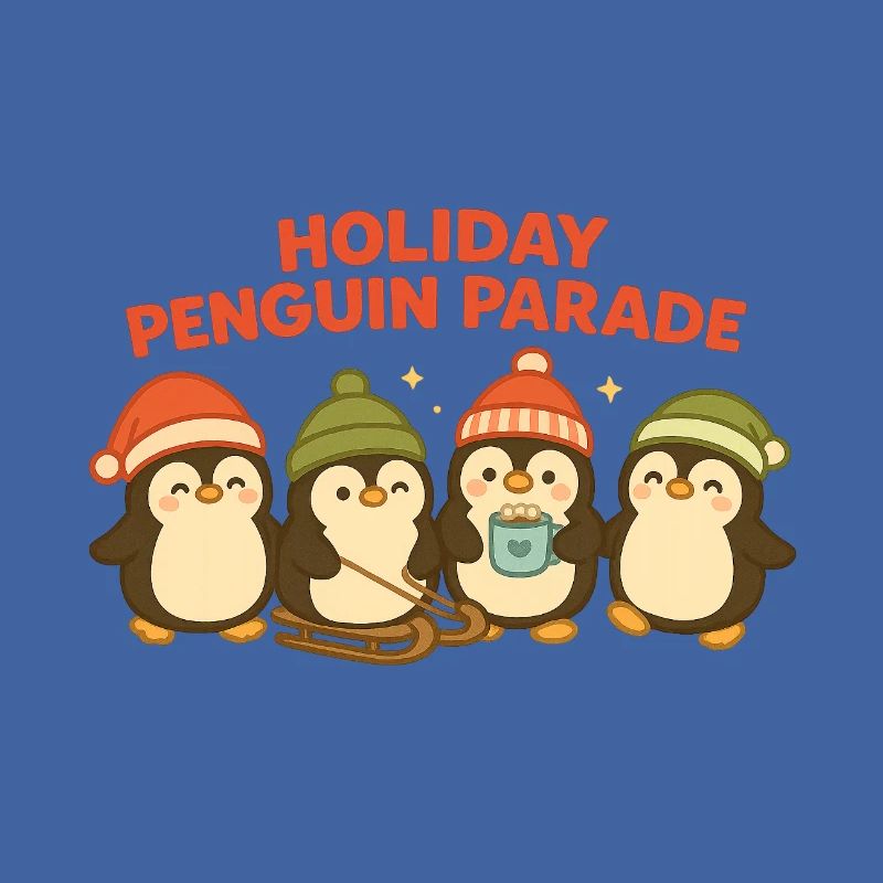 Frohe Pinguin Parade