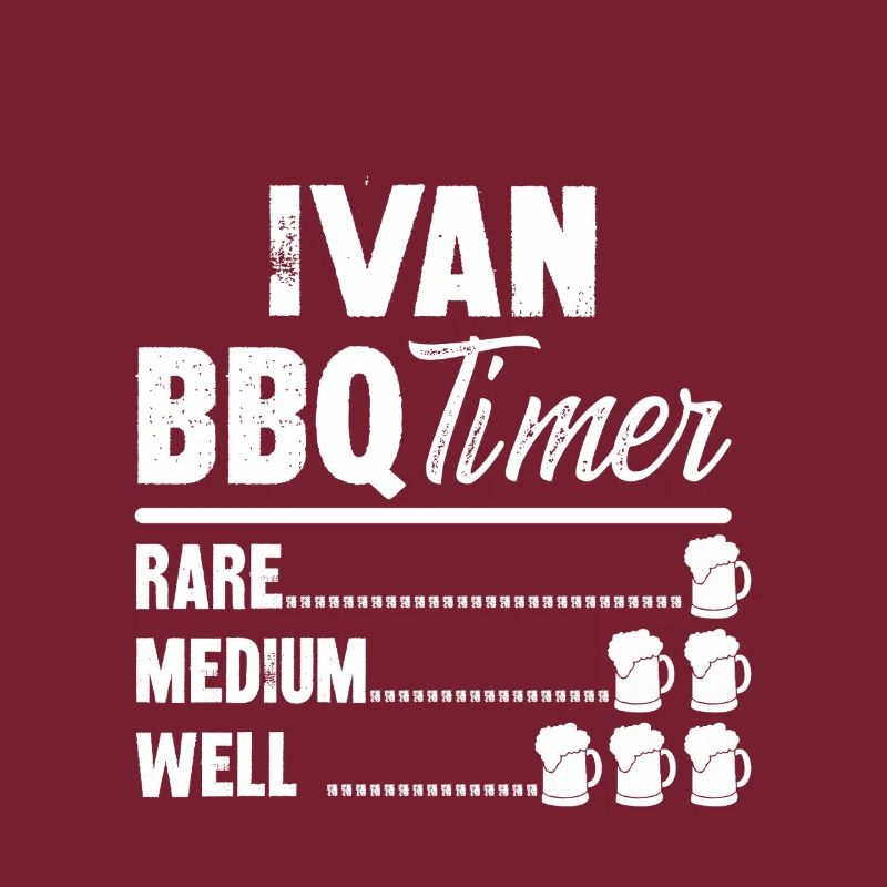 ivan bbq timer- Grill Geschenke Bier Tshirt
