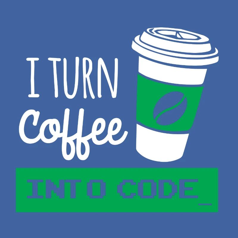 Ich drehe Kaffee in Code-Entwickler