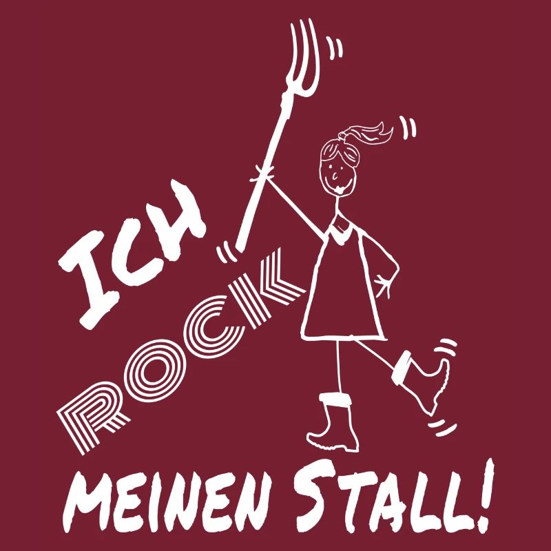 Frau Mistgabel Stall witzig