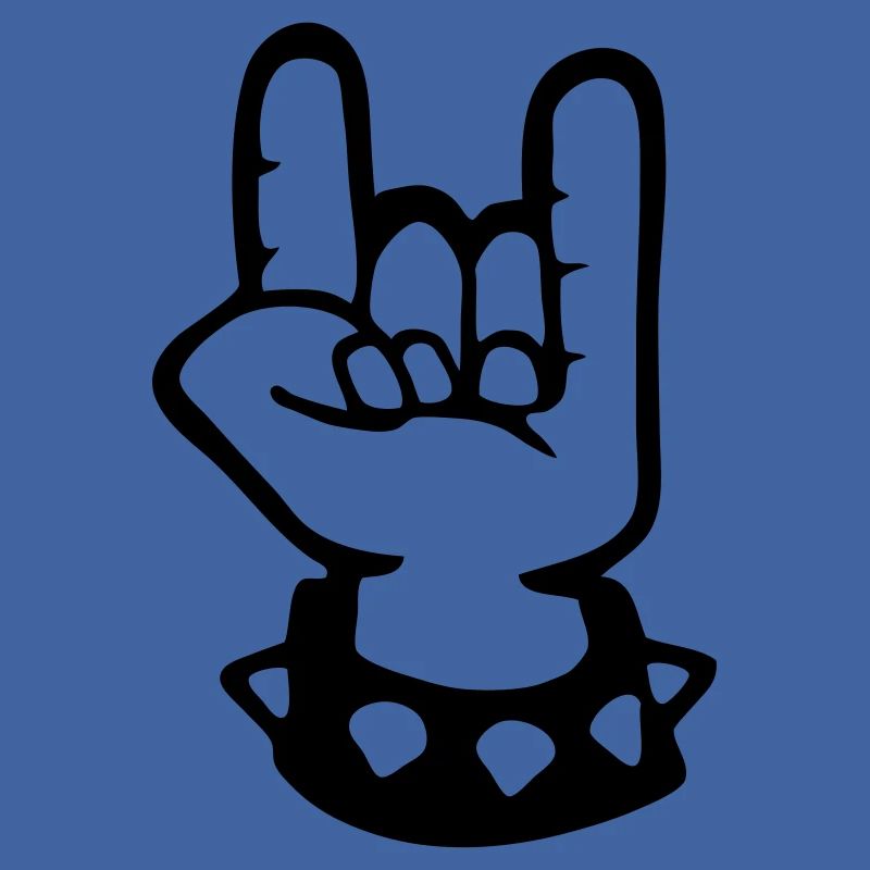 signe cornu metal fork rock hand sign devil hard