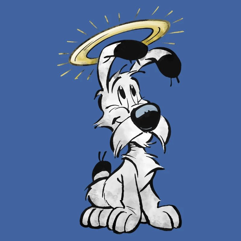 Asterix Idefix Mit Heiligenschein