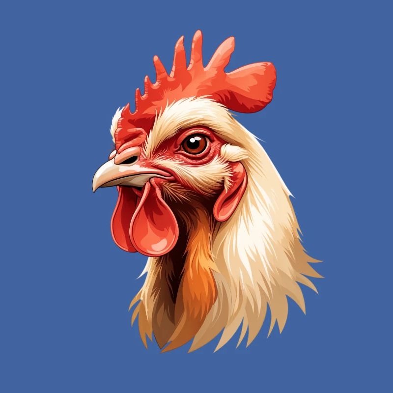 Explosion de la couleur de la tête de coq