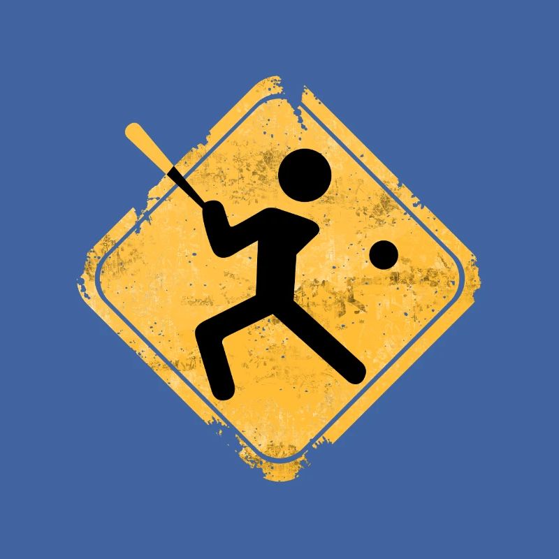 Baseball-Silhouette mit Schläger