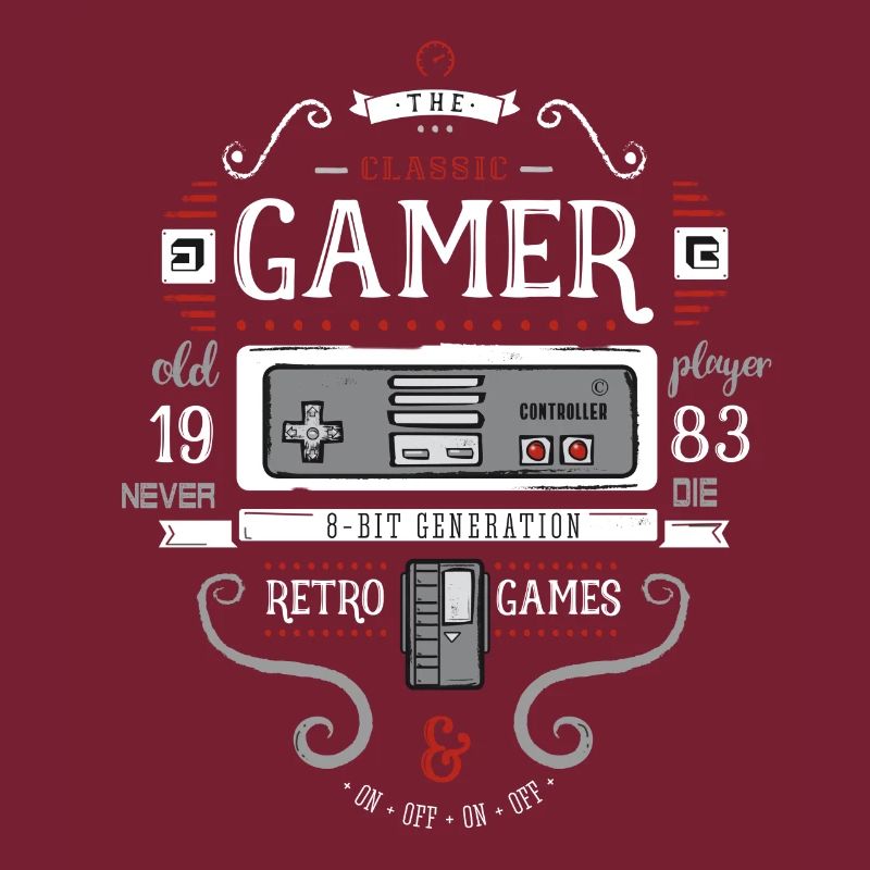 Game Nerd 80s Retro 8bit Game Console pc old fun