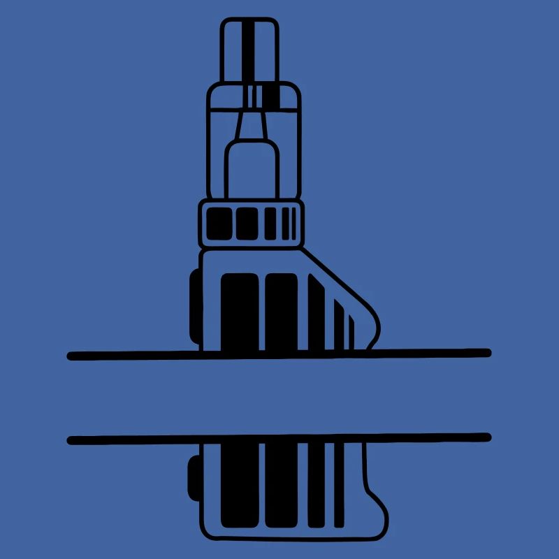 Vape-Silhouette mit Textfeld