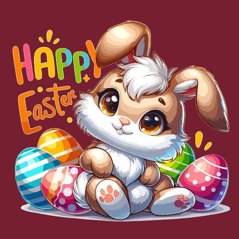 Happy Easter - Easter Bunny Illustration