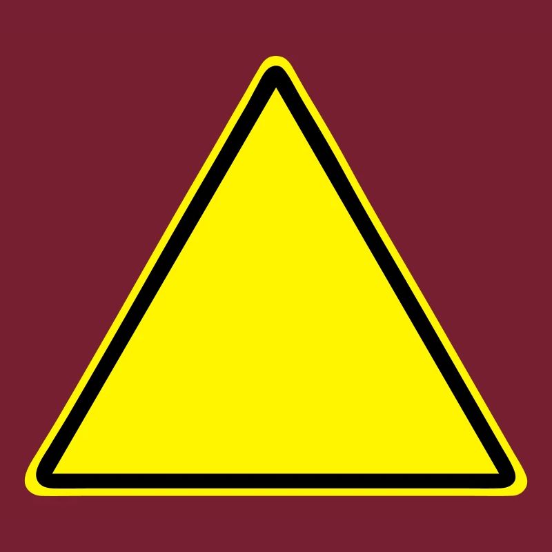 Warnschild Blanko