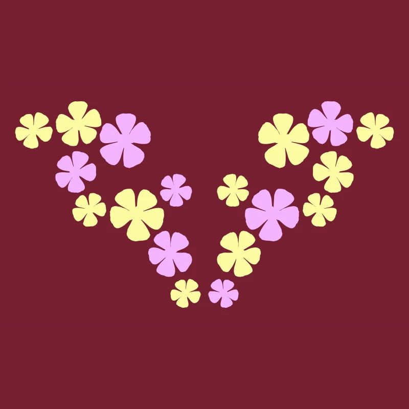 Many Pretty Flowers Colorful Decorative Pattern Beautiful