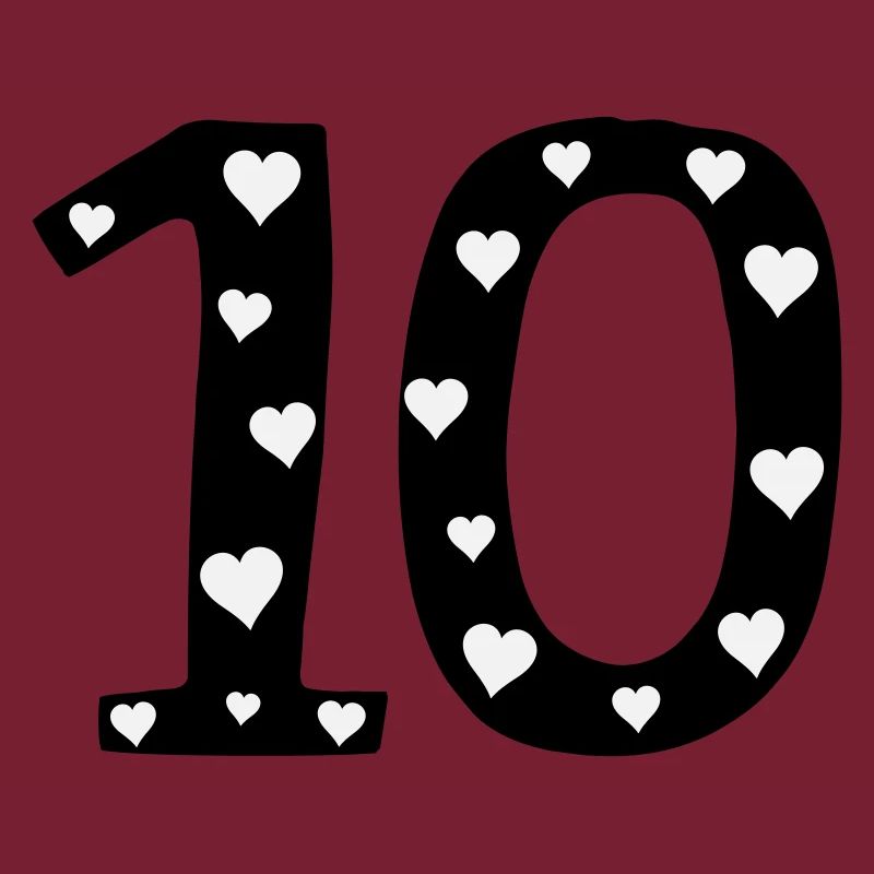 10 birthday with heart