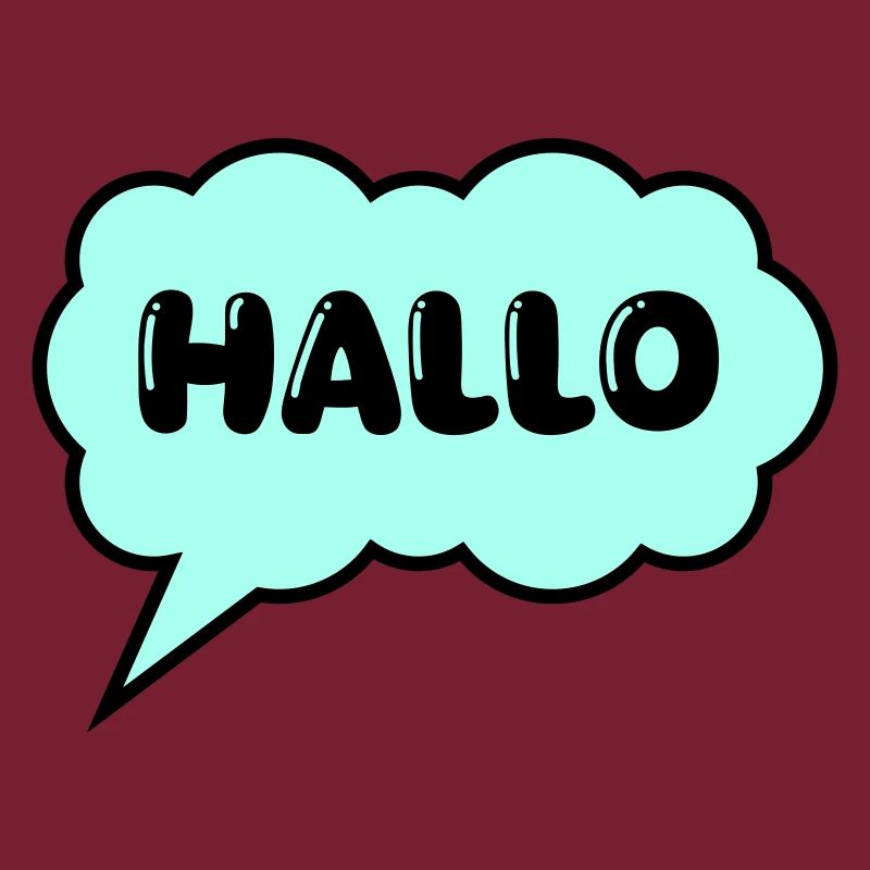 Speech bubble Hello