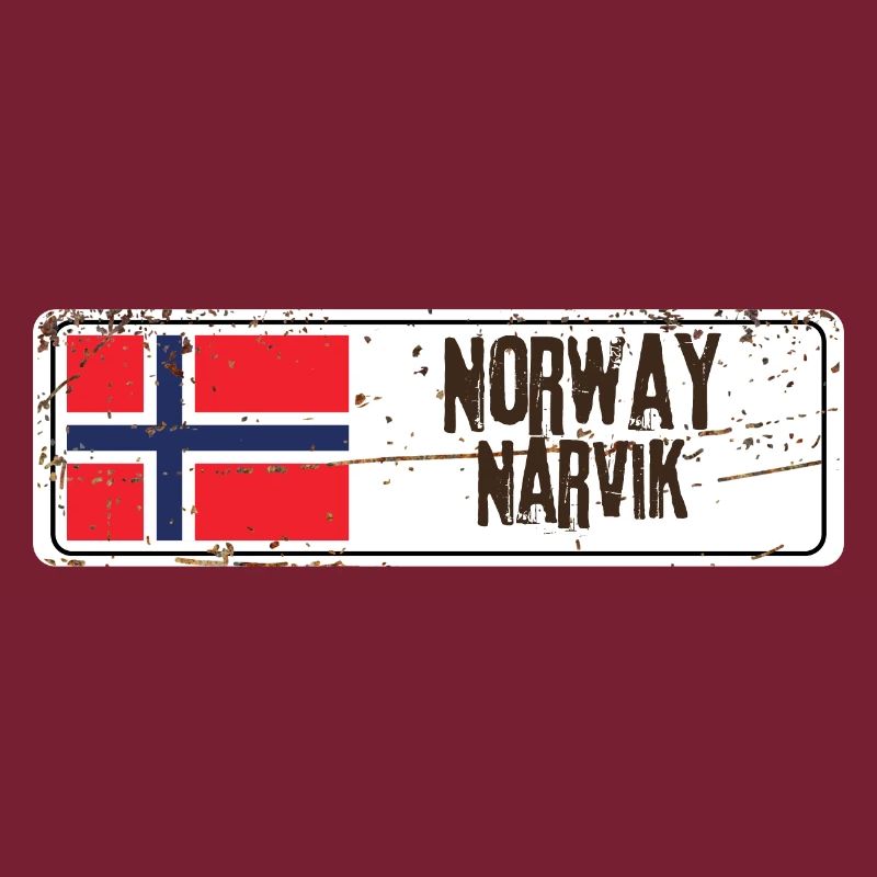 Narvik Norwegen Flagge
