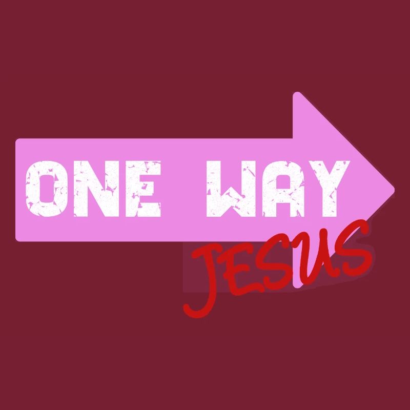 One Way Jesus Schriftzug als coole Geschenkidee