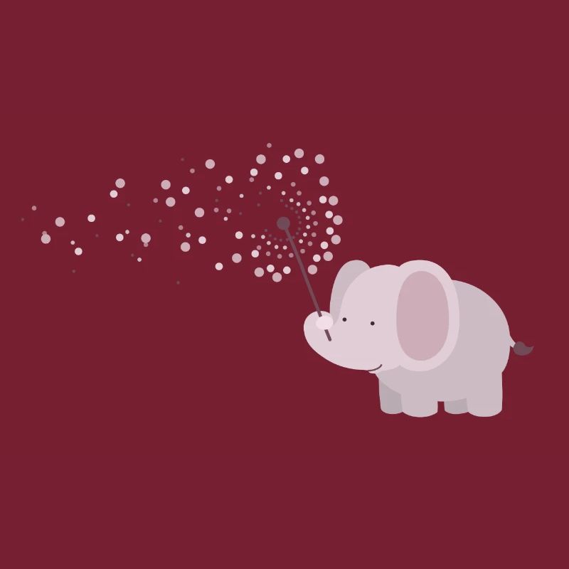 Elefant mit Pusteblume