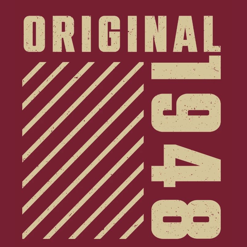 Original 1948 Authentic 1948 Vintage Bursdag