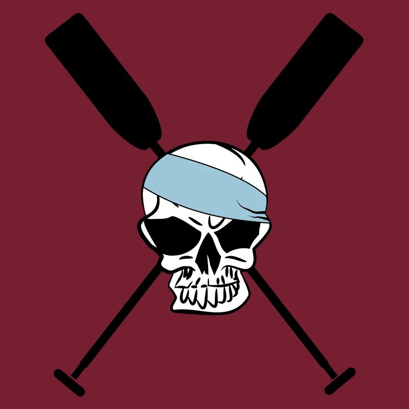 Paddle oars crossed skull skull Skull 3c