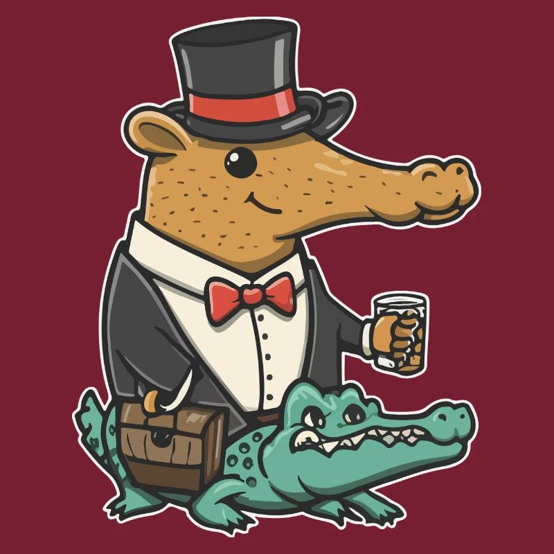 Capybara Dapper Krokodil