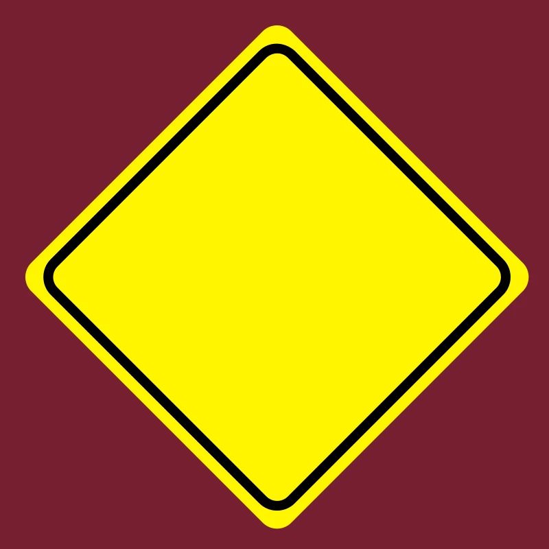 Warnschild Gelb Leer - 2 Farb Vektor