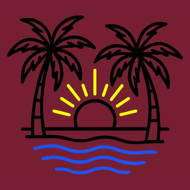 Summer Palm Trees Beach