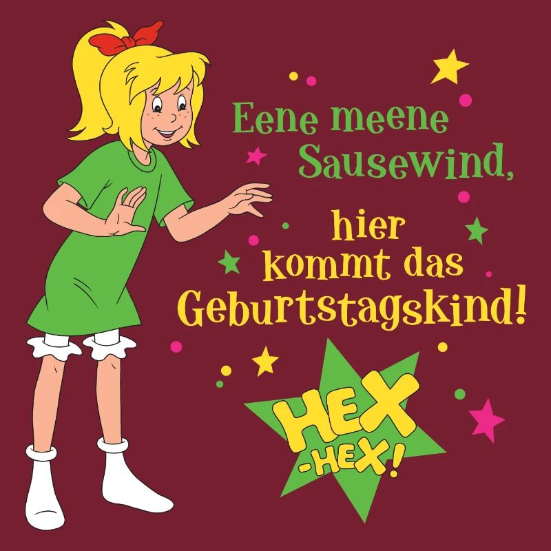 Bibi Blocksberg Geburtstagsdesign Bibi & Spruch