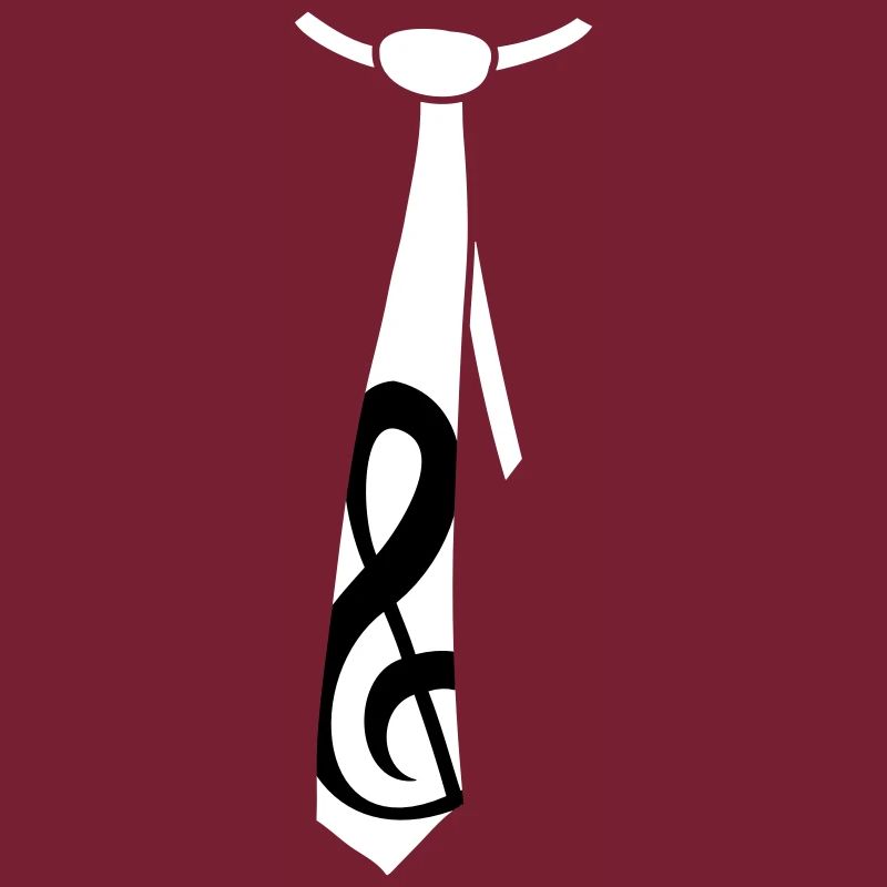 Clef de musique note cravate style occasion