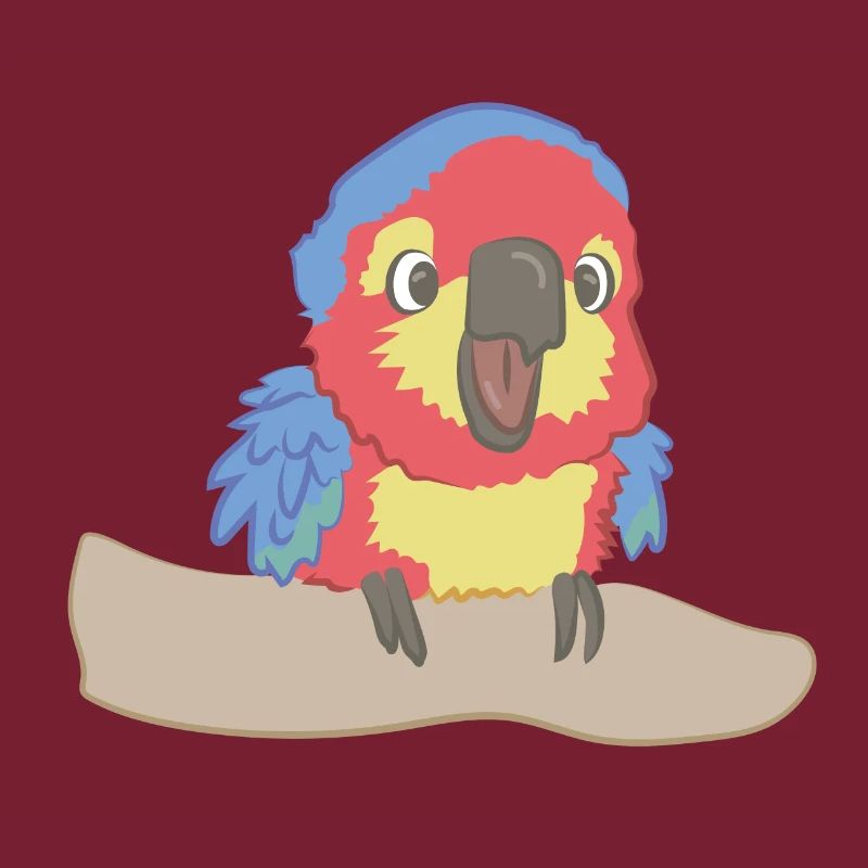 Frecher Papagei als Illustration