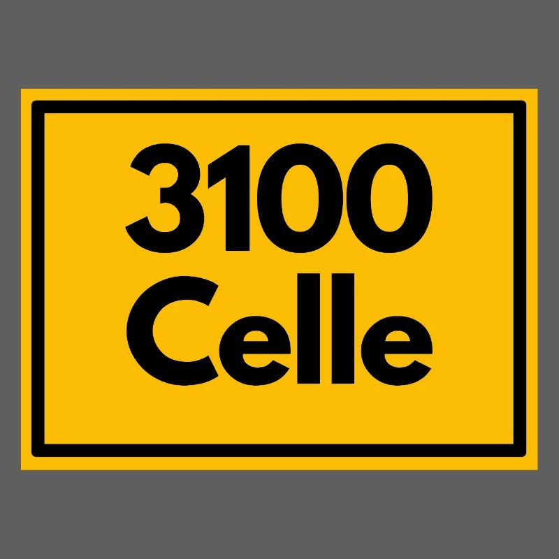 Panneau de lieu - puis rétro ancien code postal 3100 CELLE