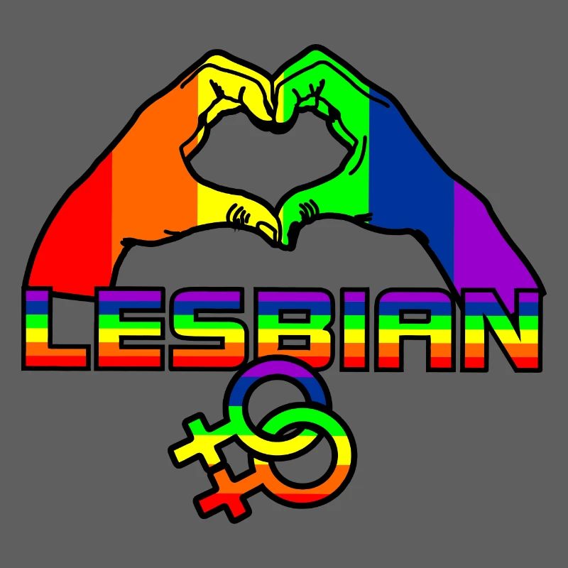 Regenbogen lesbies stolzes Logo 4