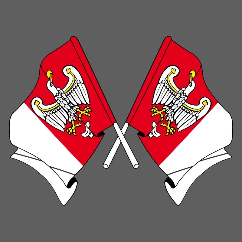 Two flags Greater Poland