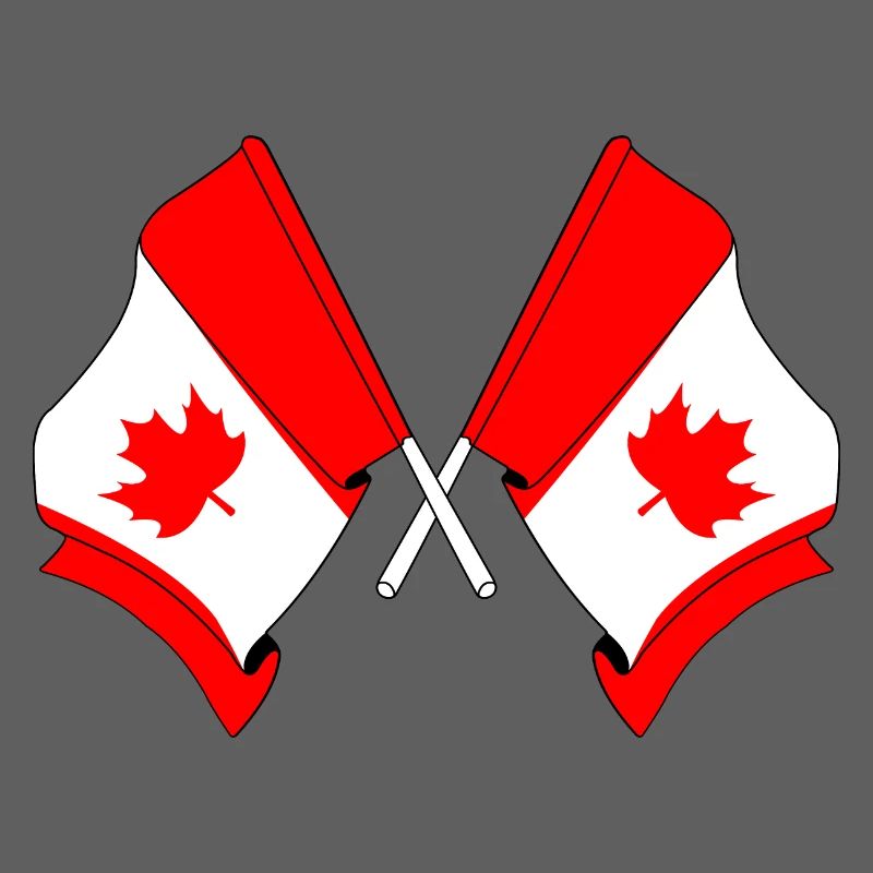 Drapeaux du Canada croisés