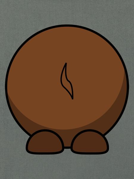 Gnu von hinten. Geschenkidee