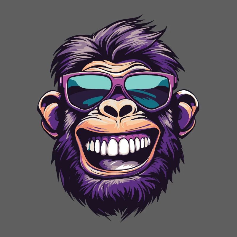 Monkey Head Funny Monkey Party