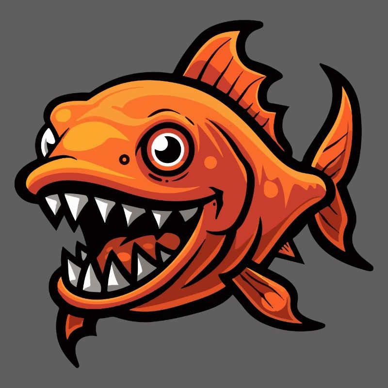Piranha Fish Comic