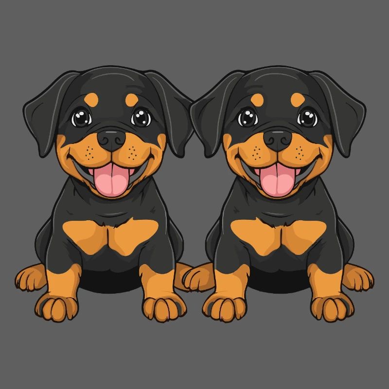 Rottweiler Hund Comic
