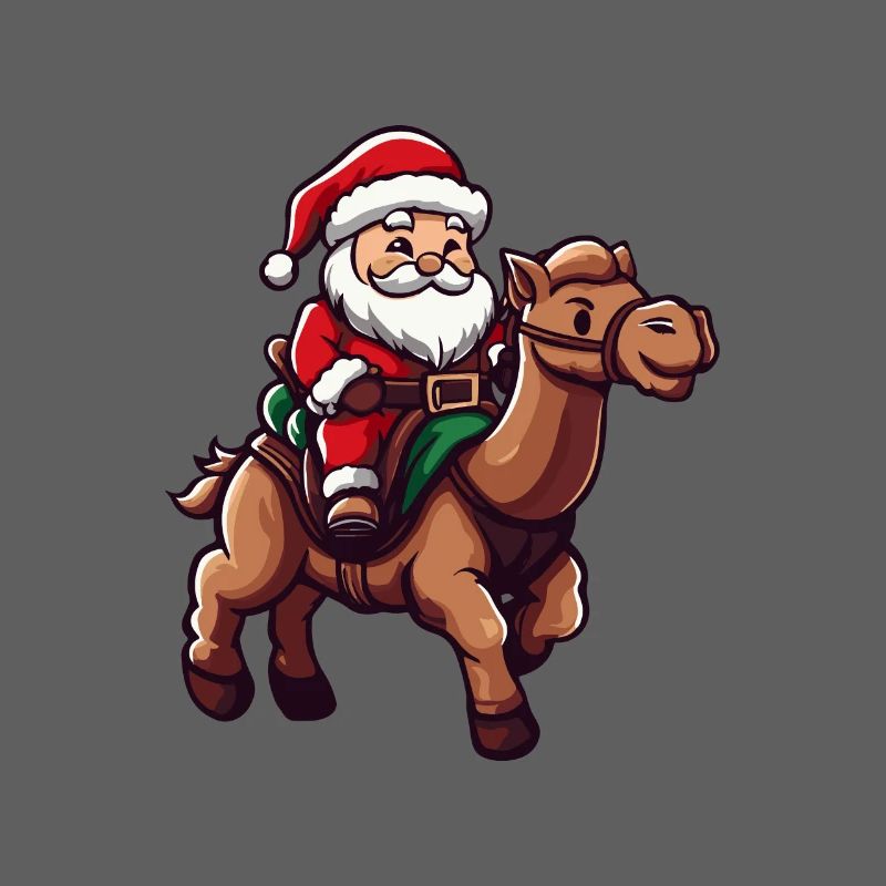 Kamel Weihnachtsmann