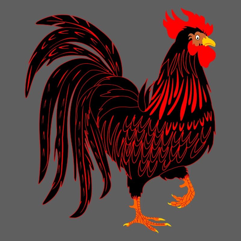 Schwarzer Hahn Coq