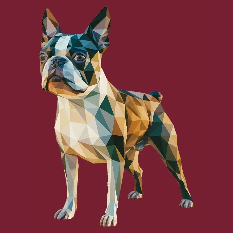 French Bulldog - Cool Low Poly Logo