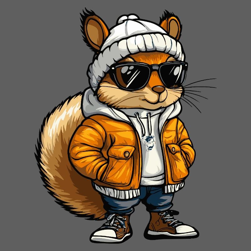 Eichhörnchen Cool Comic