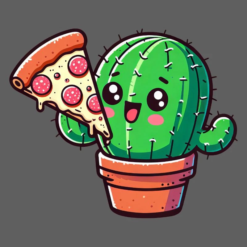 Cute Cactus Pizza Comic