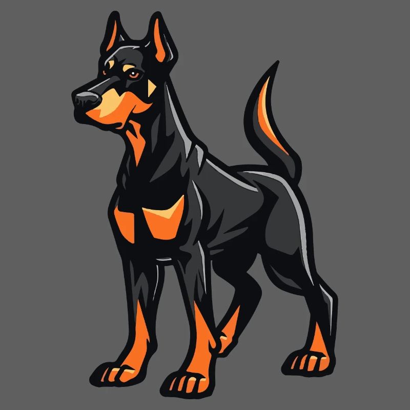 Doberman Dog Comic