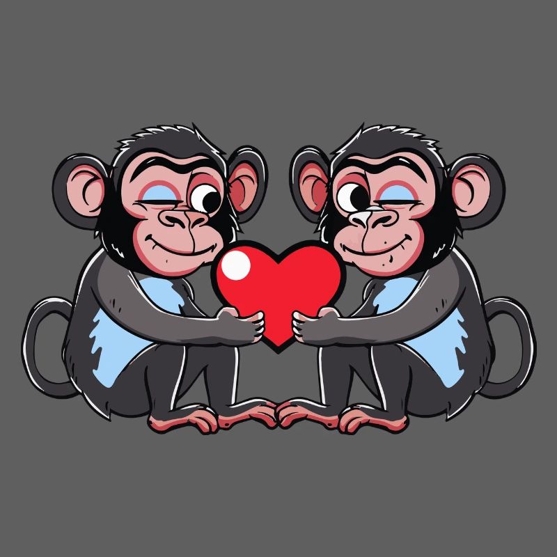 Affe Paar Liebe