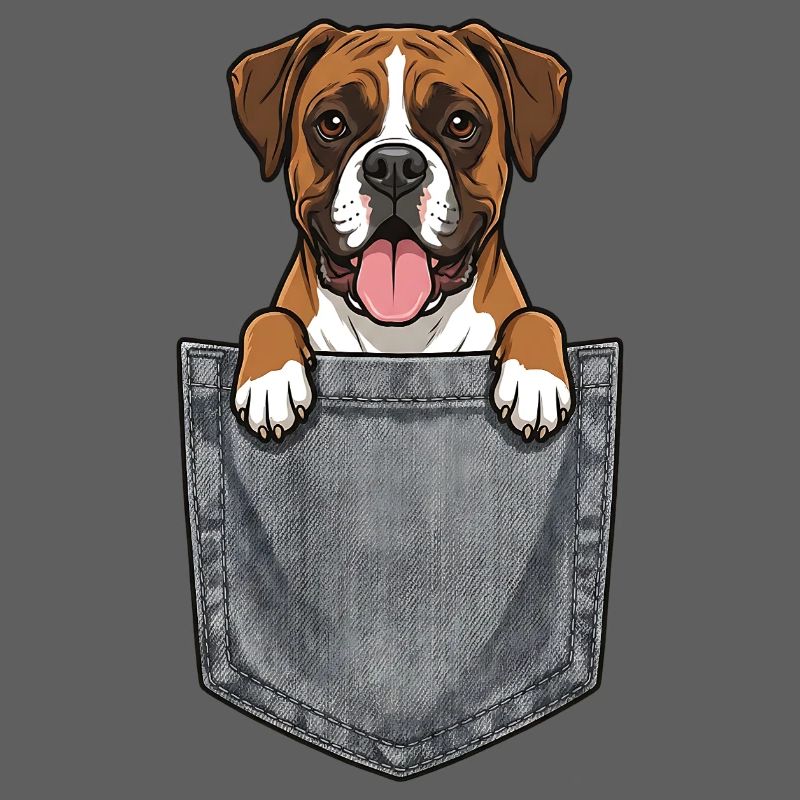 Boxer dans la Poche - Chien Mignon