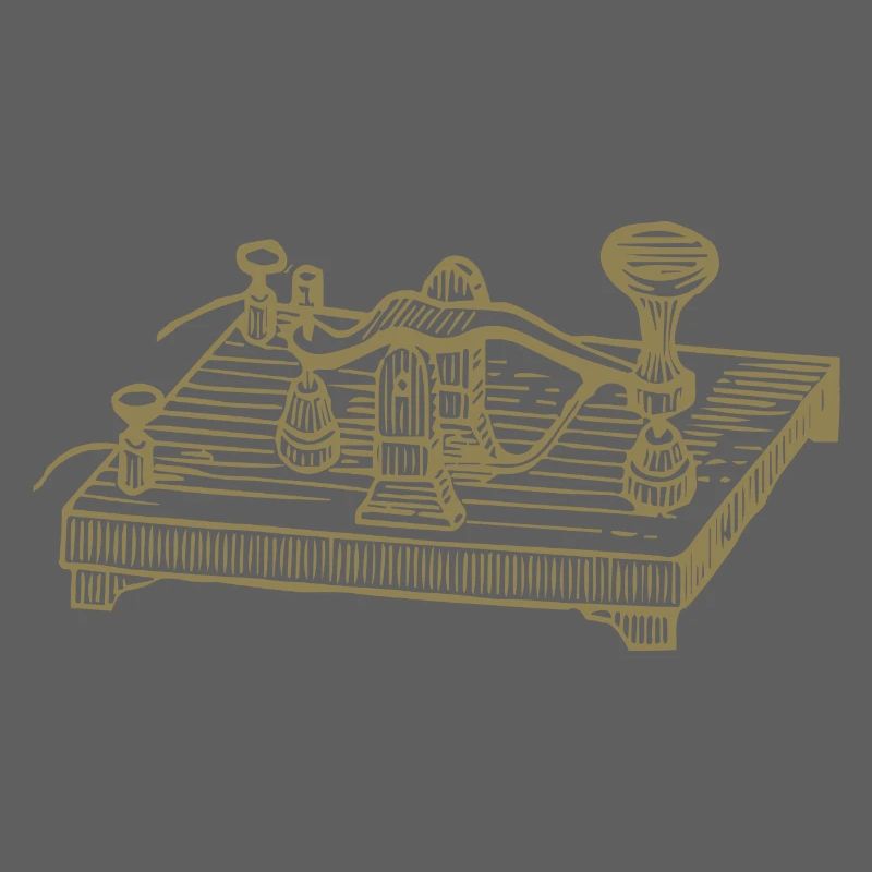 Vintage Morse Code Device, Retro Communication