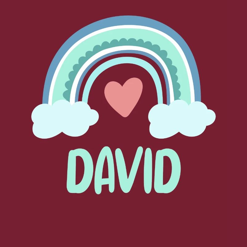 David Name Rainbow Baby