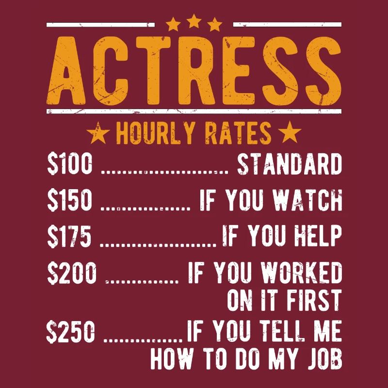Actrice Salaire horaire