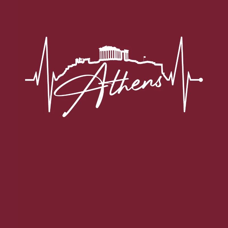 Athènes Skyline Heartbeat Grèce Acropole
