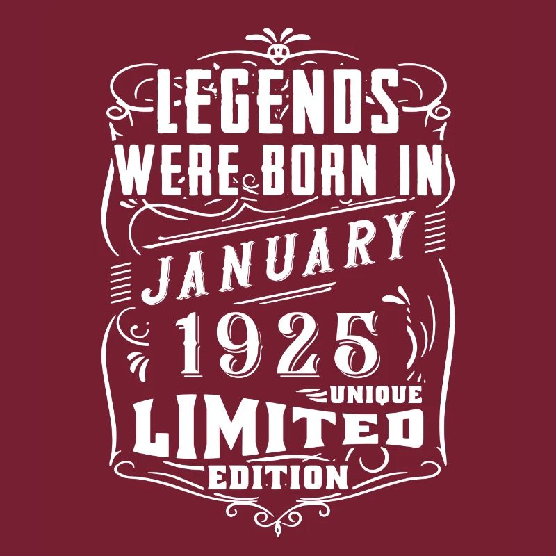 Anniversaire Janvier 1925 Année Edition Limitée