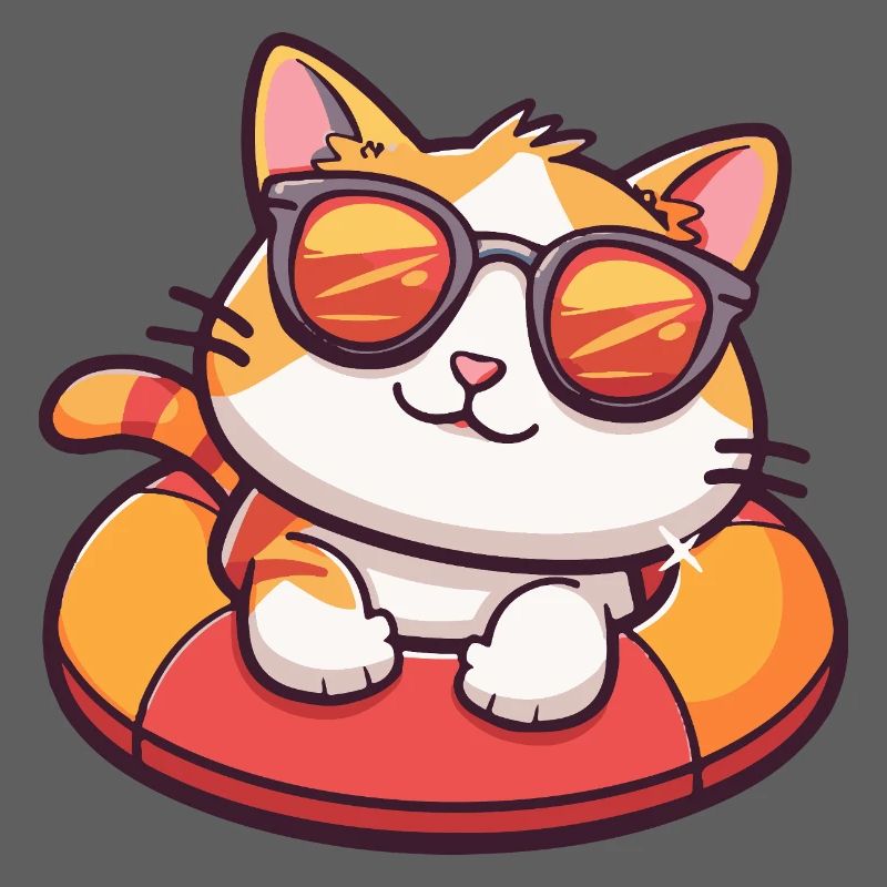 Chat Bande Dessinée Cool