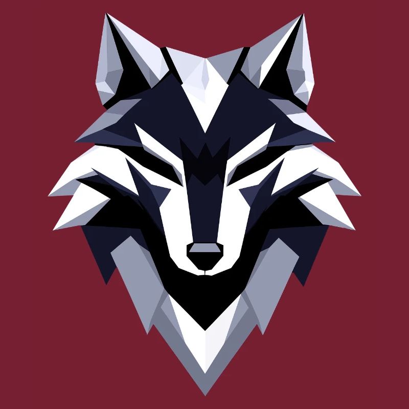 Wolf Low Poly Logo Design